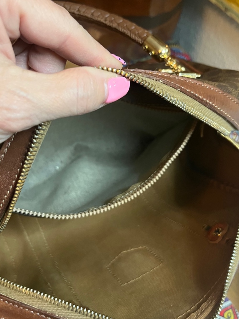 Preowned CELINE Macadam Mini Boston Hand Bag - Picture 11 of 12